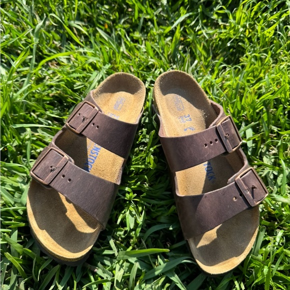 👟BIRKENSTOCK Arizona habana oiled leather 42 US 11 / 11.5 gently used - Picture 3 of 15